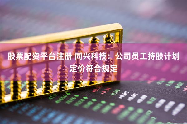 股票配资平台注册 同兴科技：公司员工持股计划定价符合规定